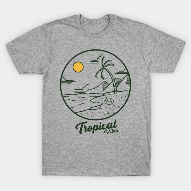 tropical vibes T-Shirt by donipacoceng